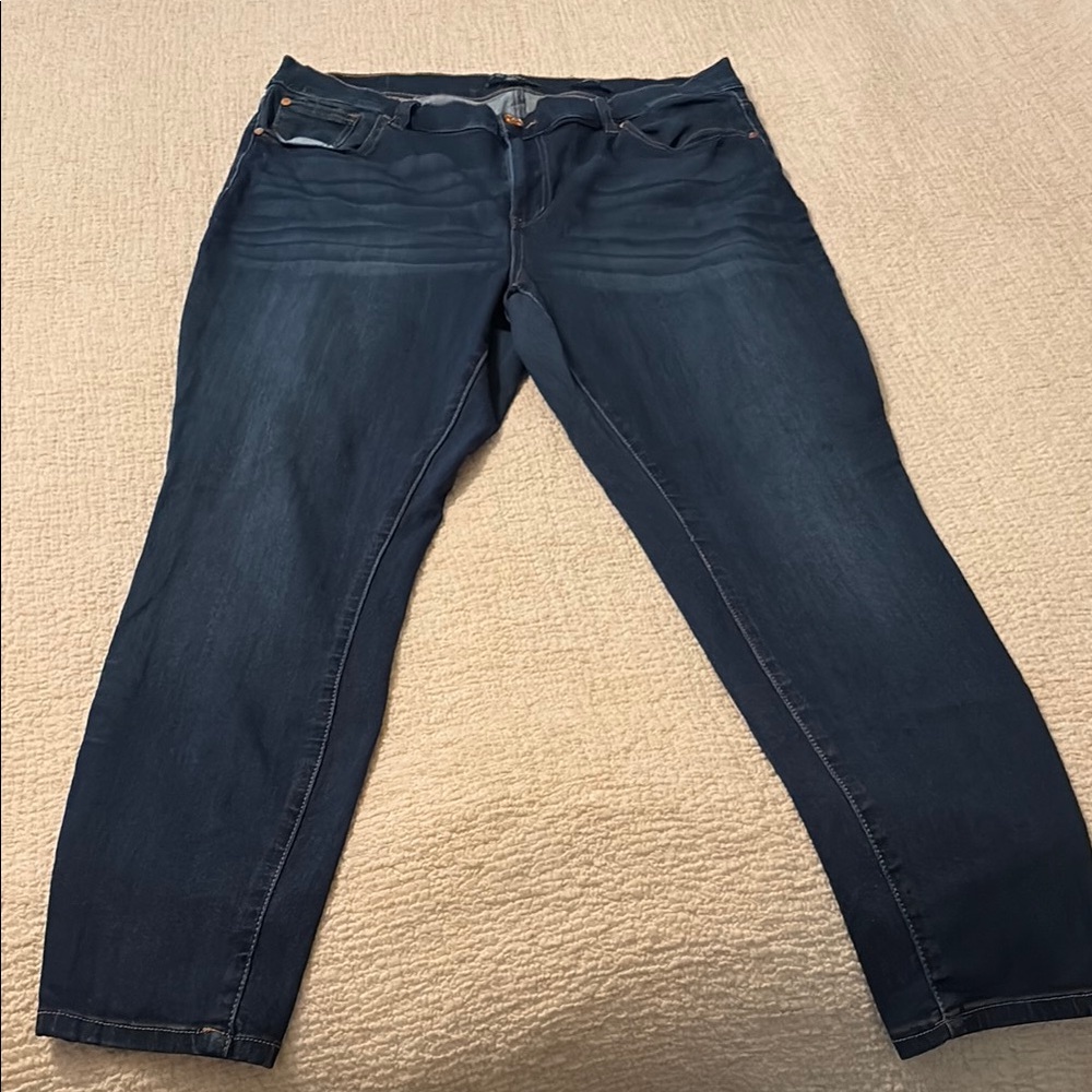 Revelry Mid-Rise Skinny Jeans in Deep Blue